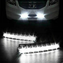4Pcs Super Bright 8LED White Car Driving Lamp Fog 12V DRL Daytime Running Light