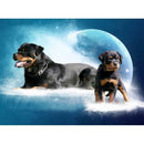 5D DIY Full Drill Diamond Painting Dog Cross Stitch Embroidery Mosaic Kit