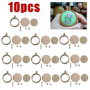 10 Sets Mini Embroidery Hoop Ring Wooden Cross Stitch Frame For Hand Crafts DIY