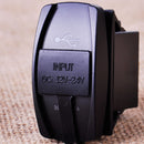 Waterproof LED Dual USB Power Charger Port Socket Car Motor Marine 12-24V 3.1A