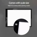 A4  USB LED Artist Thin Art Stencil Board Light Tracing Drawing Pad Table BS Cy