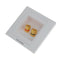 2pcs Speaker Wall Face Plate with 2+4 Golden Binding Posts Banana Plug
