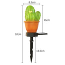 Solar LED Lawn Lamp Cactus Spike Ground Light for Outdoor Landscape Garden