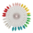 60pcs Dressmaking Sewing Head Pins w Wheel for Dressmaking Scarf Hijab Craft