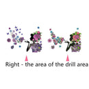 5D DIY Diamond Painting Happy Floral Girl Cross Stitch Embroidery Mosaic