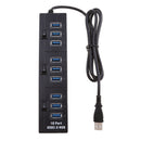 10 Port USB 2.0 Multi HUB Splitter Expansion for Desktop PC Laptop Adapter