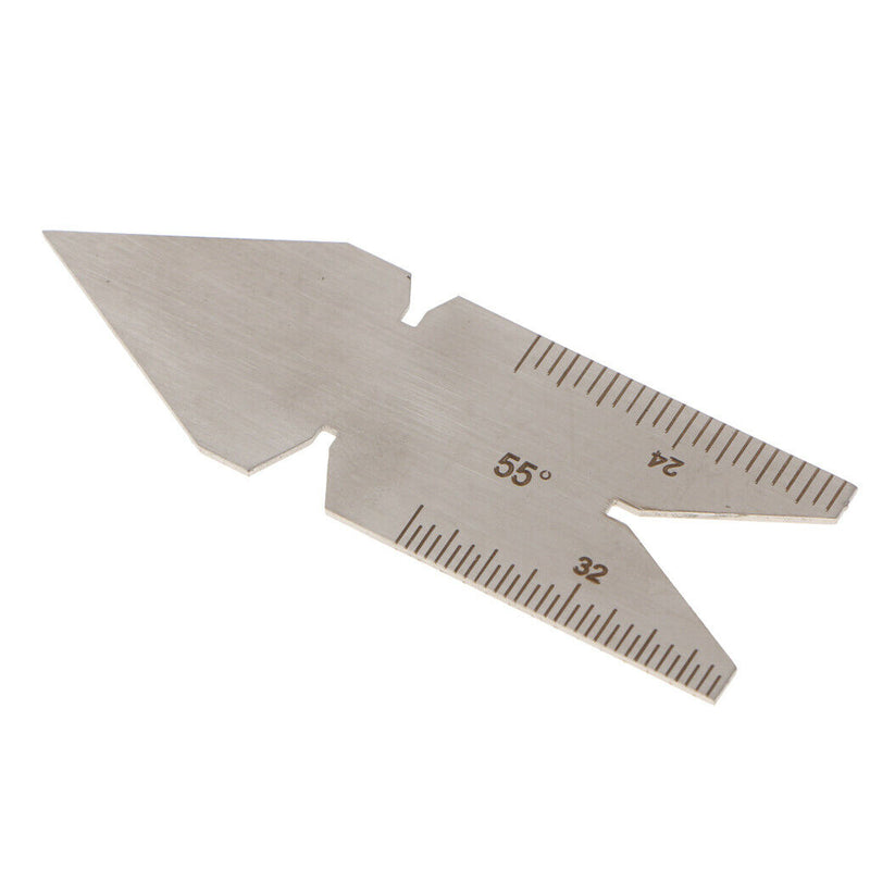 Welding Weld Screw Gauge 55 Degree Weld Gage Stainless Steel Long 60MM Wide