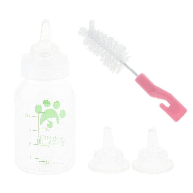 120ml Soft Dog Cat Silicone Gel  Pacifier Pet Milk Bottle Feeding Tool