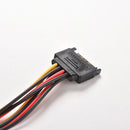 1 pc 15 Pin SATA Male to SATA Female 1 to 2 Y Splitter Power Cable  Z
