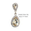 Elegant Water Drop Crystal Earrings Rhinestone Dangle Women Wedding Jewelry