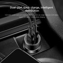 1X(Baseus Universal 3.4A Metal Dual Usb Car Charger With Charging Cable For
