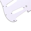 3Ply SSS 11 Holes Strat Electric Guitar Pickguard for FD (White) A