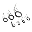 7pcs Stainless Steel, Ceramic Fishing Rod Guide Eye Ring Double Leg Guides