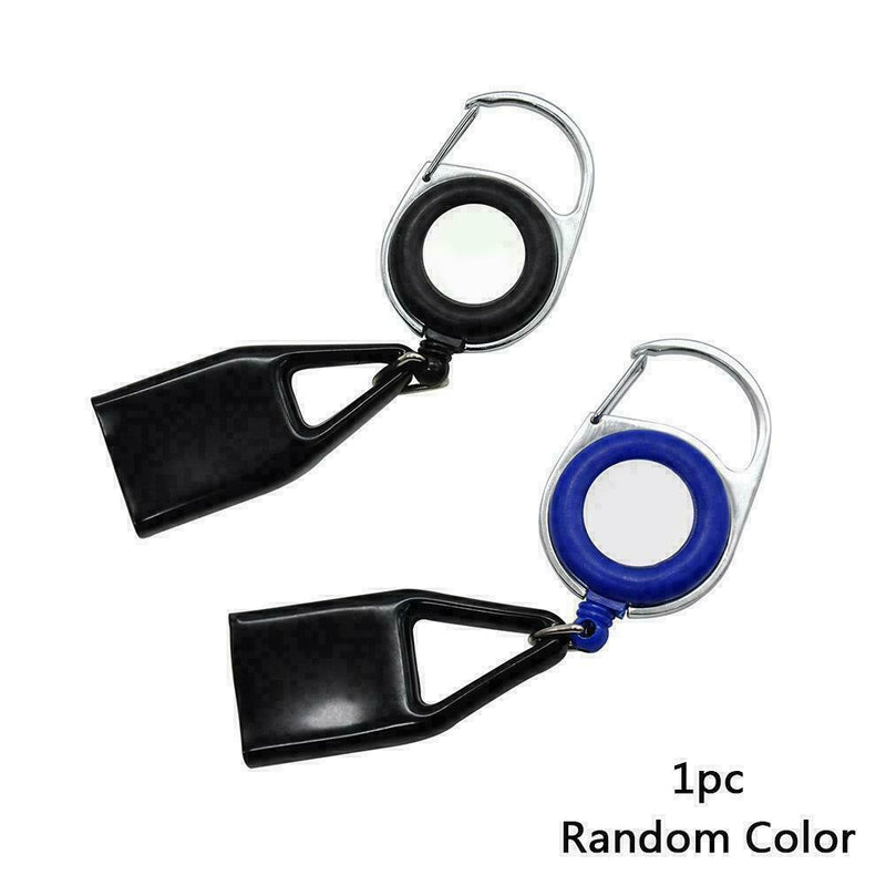1 X Lighter Leash Safe Stash Clip Retractable Keychain Holder R8U6 Lighter G4E3