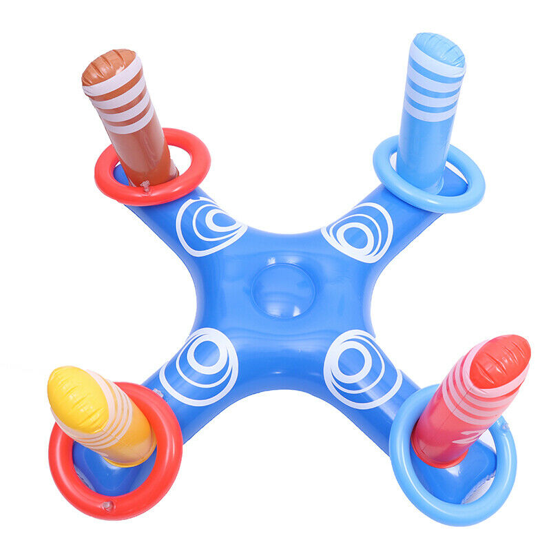 Inflatable Swim Pool Throwing Rings Cross Ring Water Pool Sports Game T Gw