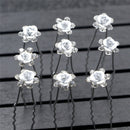 20 Pcs Bridal Wedding Pins Rose Flower Crystal Hairpin Women Jewelry Hair ClipLJ