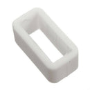 White Watch Strap Replacement Retaining Hoop Loop Rubber Retainer Clasp Buc Q2T6