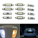 21pcs Car Interior Accessories Car Dome Door Footwell License Plate LED Bulbs