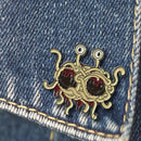 Monster Pin Fsm Enamel Pin Ramen Funny Flair Brooch Denim Jeans Shirt Coat  W7I5