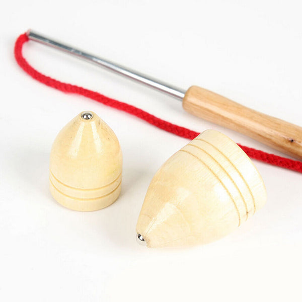 1 Set Wooden Gyro Spinning Top Gyroscope Peg-Top Chinese Classic Kids T CRAU Gw