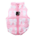 Pink Pet Dog Clothing Padded Vest Harness Small Puppy Dog Coat Clothes L