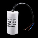 5X(AC 450V 8uF Polypropylene Film Motor Running Capacitor I8Y1)