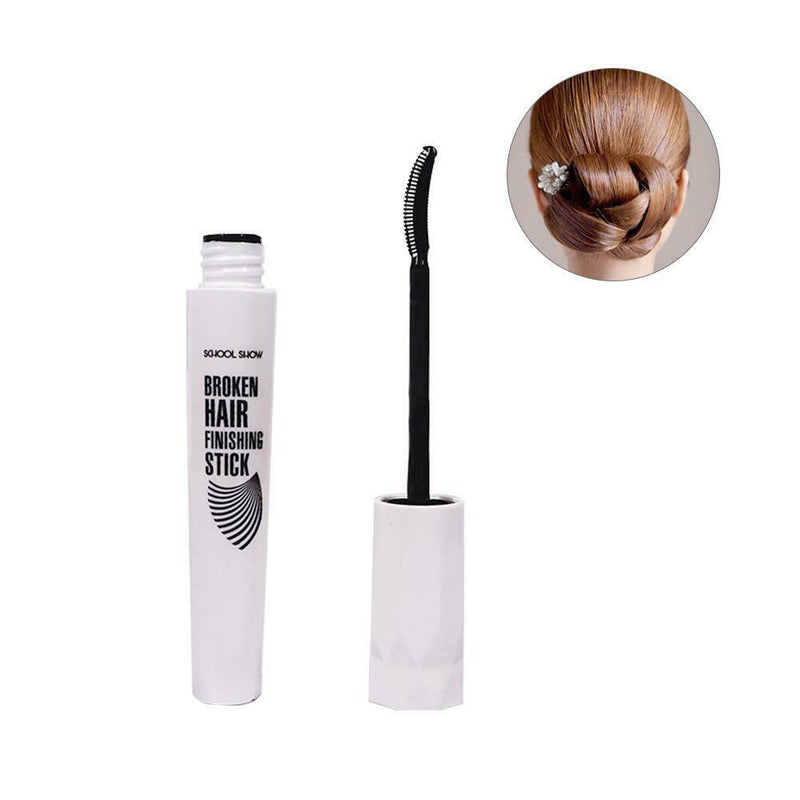 Broken Hair Finishing Stick Natural Plants Long Lasting Anti-Frizz Hair Brush