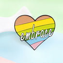 Women Men Rainbow Colorful Brooch Enamel Clothes Badge Collar Lapel Pin (3) A
