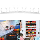 4Pcs Spice Wall Rack Storage Plastic Kitchen Organizer Hooks Storage Rack