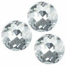 Lot 1/5/10/20 Large 30mm Crystal Clear Upholstery Sew Buttons O1V4