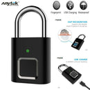 Anytek L34 Smart Fingerprint Padlock USB Rechargeable Keyless Door Suitcase Lock