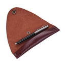 Handmade Leather Fountain Pen Sleeve Roll Wrap Pen Pouch for Students and A O7V3
