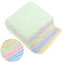 10pcs Microfiber Square Clean Cleaning Cloth For Phone Screen Lens Eye Glasses