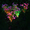 2pcs Solar Lights Ground Buried Light Waterproof Garden Flower Lamp (Pink) A#S