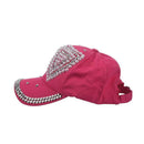 Children Outdoor Sports Bling Baseball Hiking Cap rose Red Love P1G3