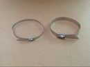 10x 45cm Stainless Steel Locking Cable Zip Tie For Exhaust Pipe Header Wrap Tape