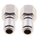 Set of 2 Quick Connect 3/8 to 15mm Female Coupler for Car Garden Clean Pressure