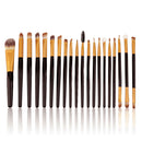 Hot 20 Pcs Pro Makeup Set + Hot 10 Pcs Powder Foundation Eyeshadow Brush A