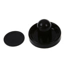 96mm Air Hockey Table Felt Pusher Mallet Goalies with 1pc 63mm Puck Black I2G7
