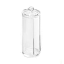Acrylic Round Container Cosmetic Makeup Cotton Pad Organizer Jewelry Hold QRM