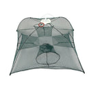 Portable Foldable 4 Sides 4 Holes Automatic Fishing Net Landing Net Trap Ca