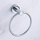 Wall Mounted Towel Ring Stainless Steel Chrome Bathroom Round Towel Rack Holder
