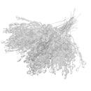 50pcs Acrylic Crystal Bud Branches Artificial Flower Twigs For Party White