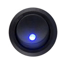 20X Round Rocker Switch 12V With Blue LED Light Dot Car Auto Rv Boat Toggle gr