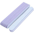 20 Nail Files Double Sided 180/100 Grit GREY Straight Emery Board