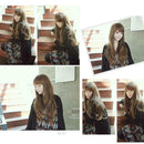 Lady Fashion Long Curly Wavy Women Full Wigs Stylish Light Brown Hair Wig