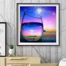 5D DIY Full Round Drill Diamond Painting Fantasy Cup Cross Stitch (jh389) A