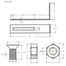 Lp Electric Guitar Guard Bracket Front Cover L-Shaped Bracket Support Brack L6O9
