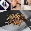 100pcs Ear Stud Stud Solid Ball Lot With Loop Earring