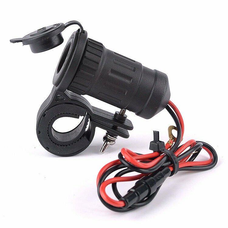 240W 12V 24V Motorcycle Handle Bar Cigarette Lighter Socket Waterproof Cover